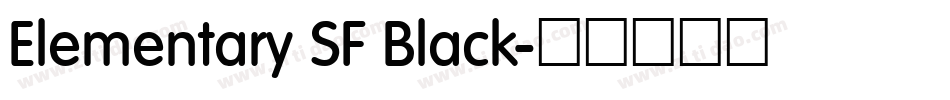 Elementary SF Black字体转换